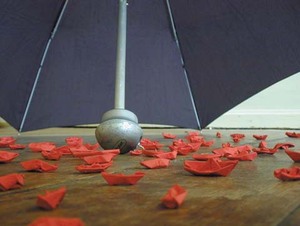 "Pendant l'orage", Installation, 2002.
